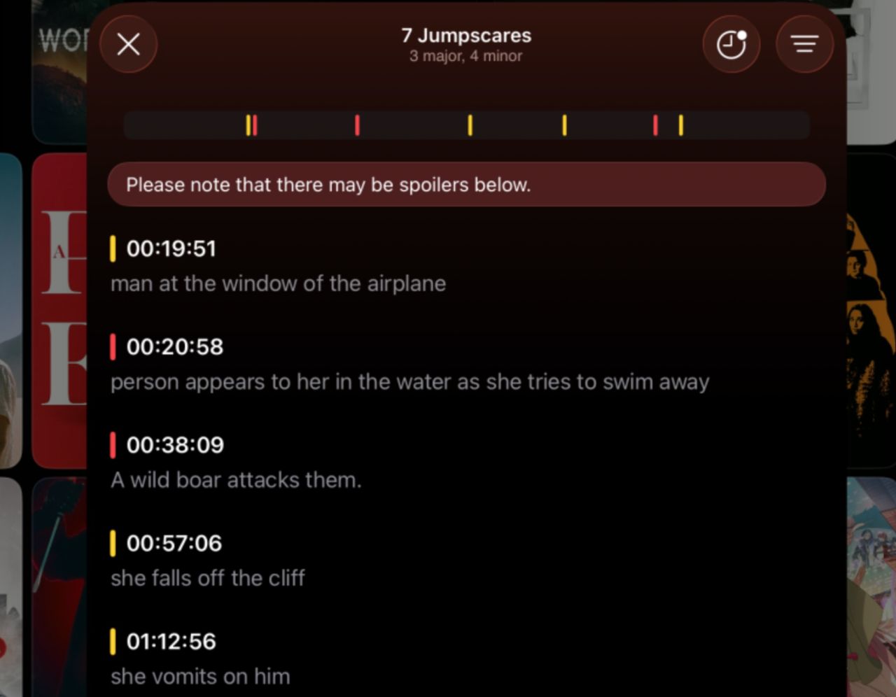 App använder liveaktiviteter för att varna för jump scares