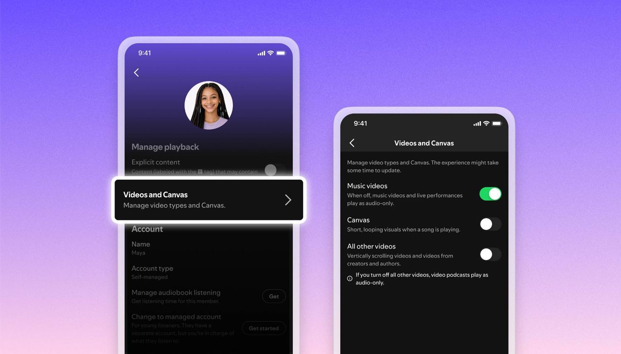 Nu kan du stänga av video i Spotify
