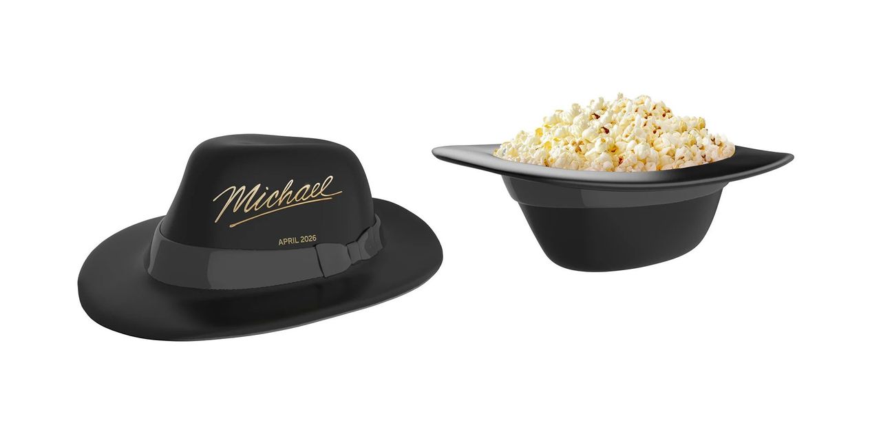 Ät popcorn ur Michaels hatt