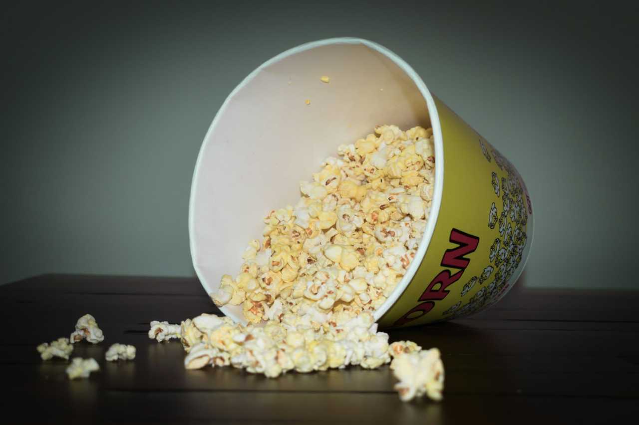 Brukar du äta popcorn på bion?