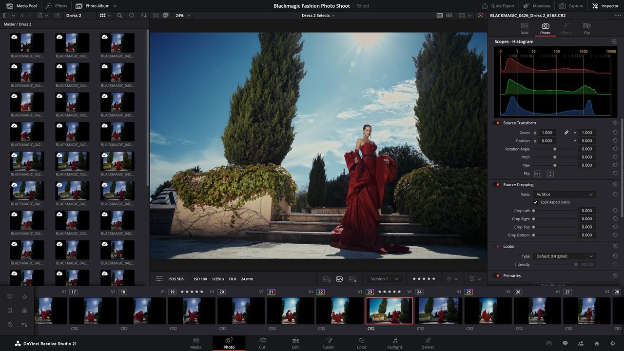 DaVinci Resolve utmanar Lightroom