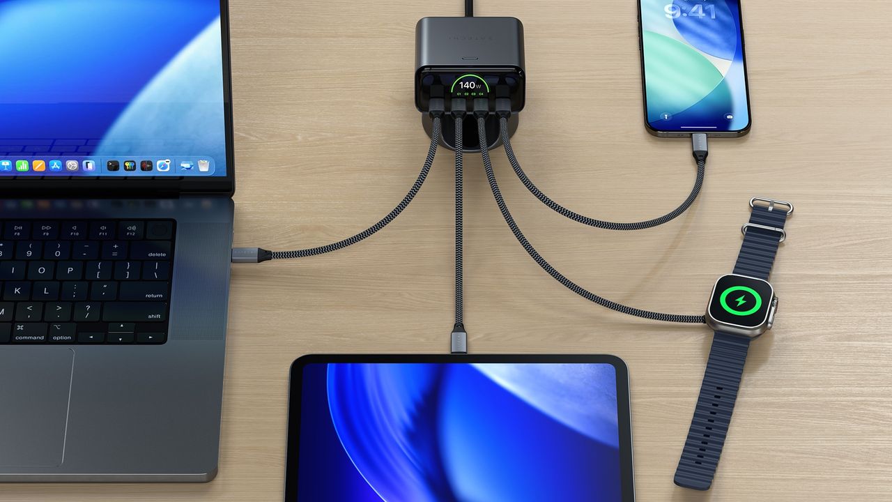 Satechis laddare ChargeView har en inbyggd skärm