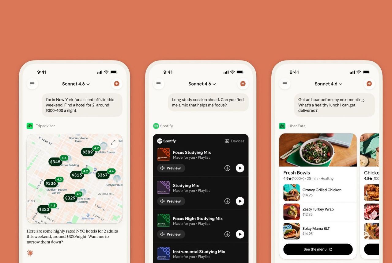 Claude får stöd för vardagsappar