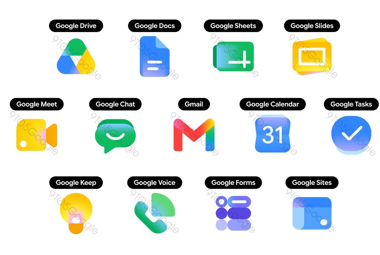 Google på gång med fler nya ikoner