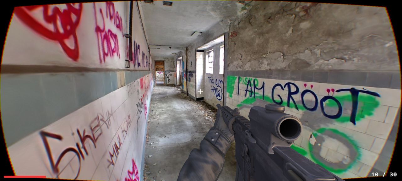 Spela ett FPS byggt med Gaussian splatting