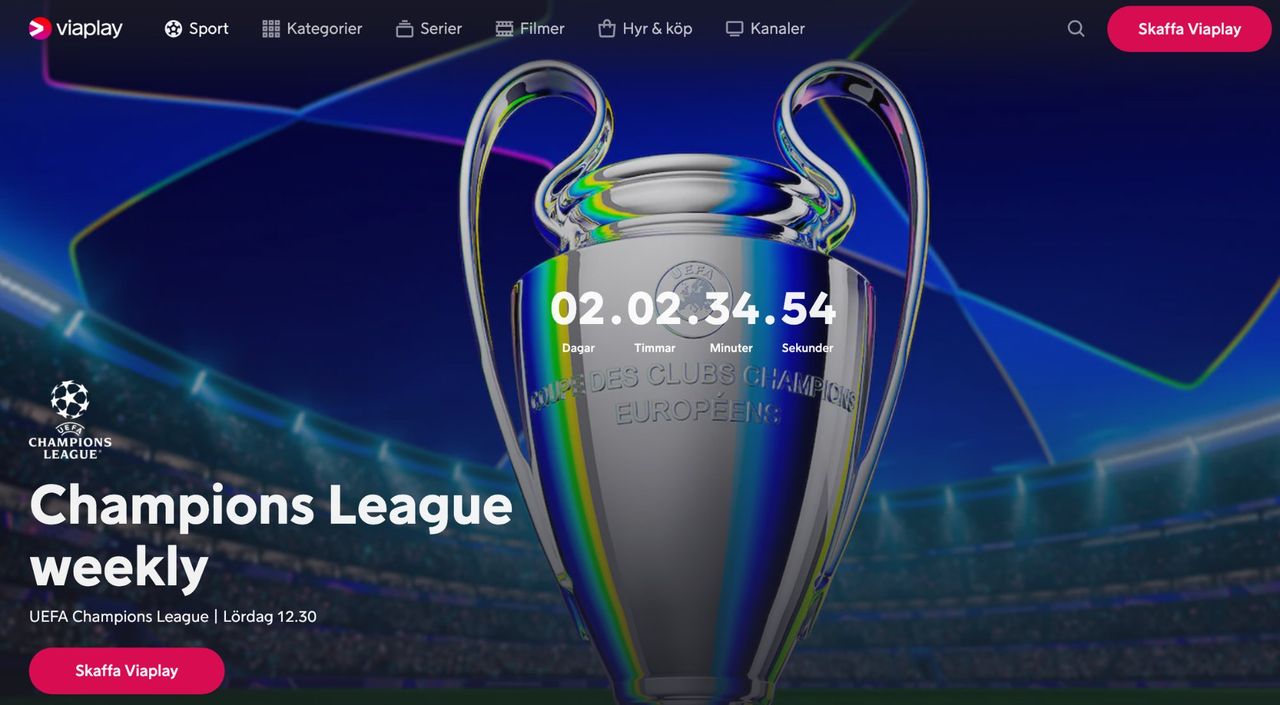 Champions League försvinner från Viaplay nästa år