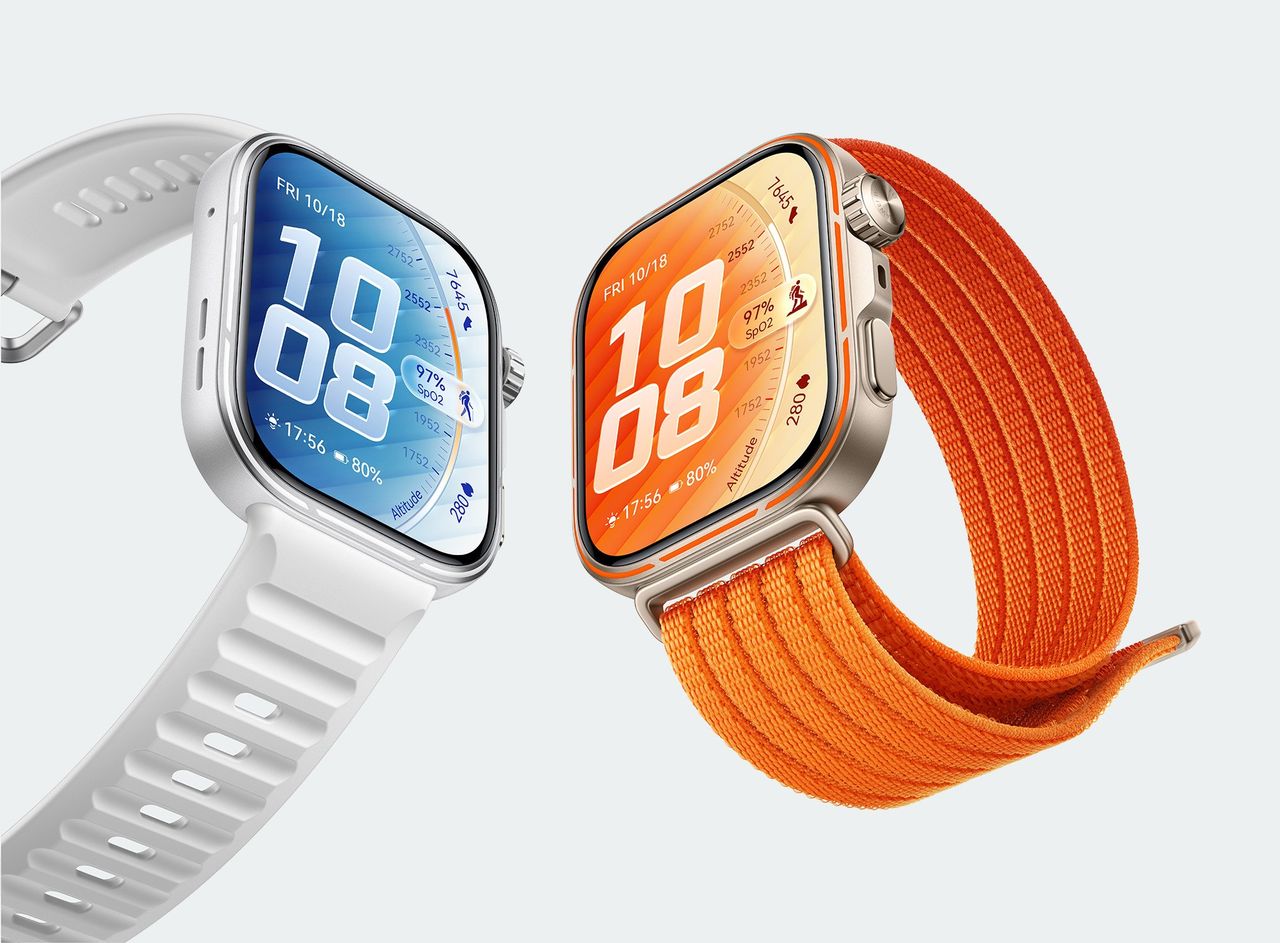 Huawei Watch Fit 5 Pro nu byggd i titan