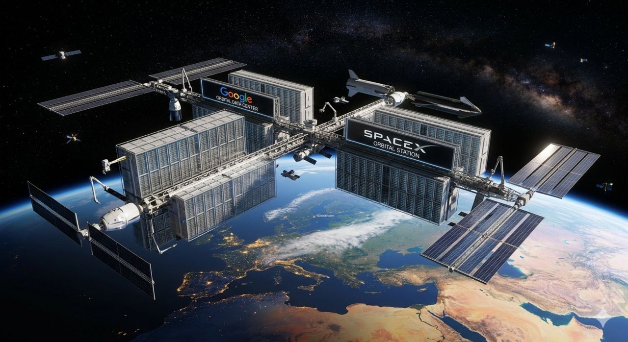 Google kan samarbeta med SpaceX om datacenter i rymden