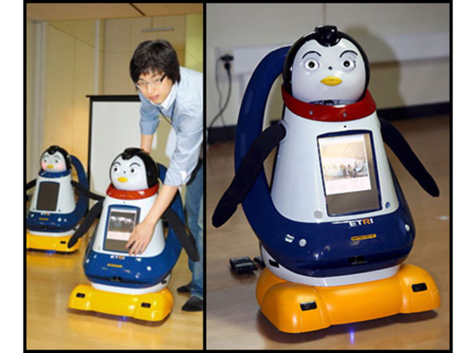 Pomi - pingvin-robot från Sydkorea