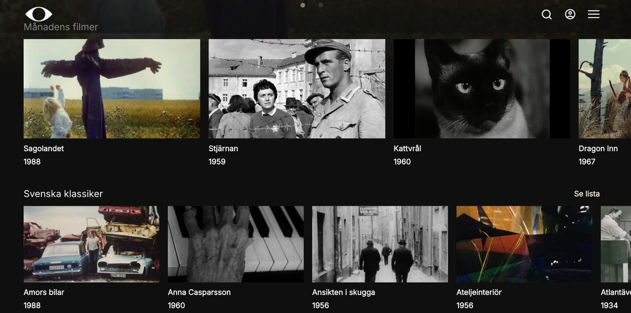 Filminstitutet drar igång streamingtjänst