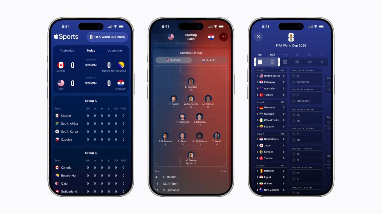 Apples sport-app får stöd för fotbolls-VM
