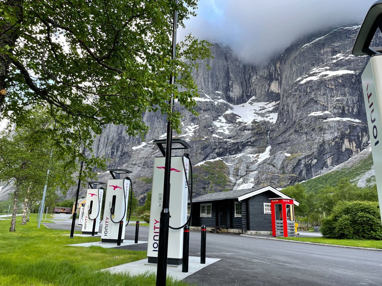 Ny laddstation med energi direkt från de norska fjällen