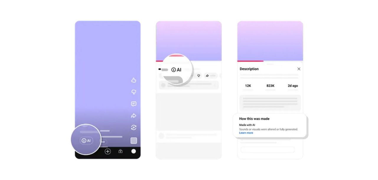 YouTube börjar märka upp AI-klipp automatiskt