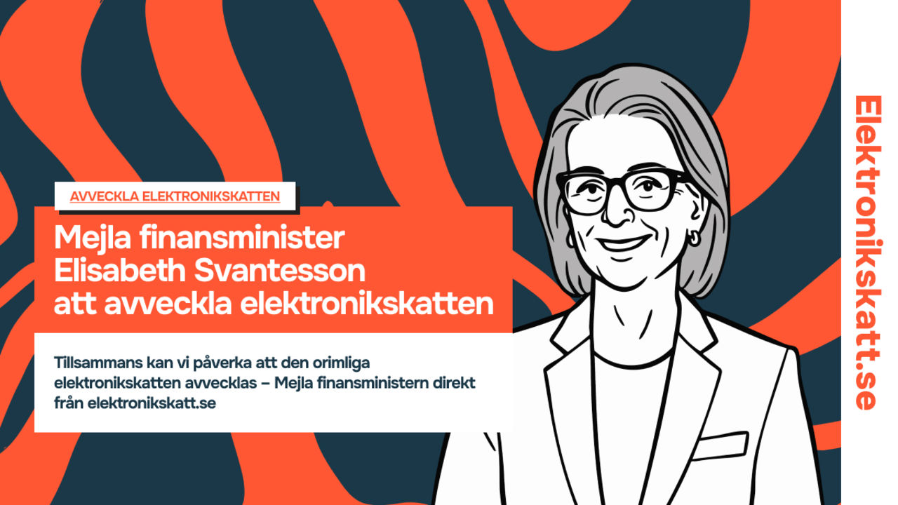 Ny kampanj vill slopa elektronikskatten