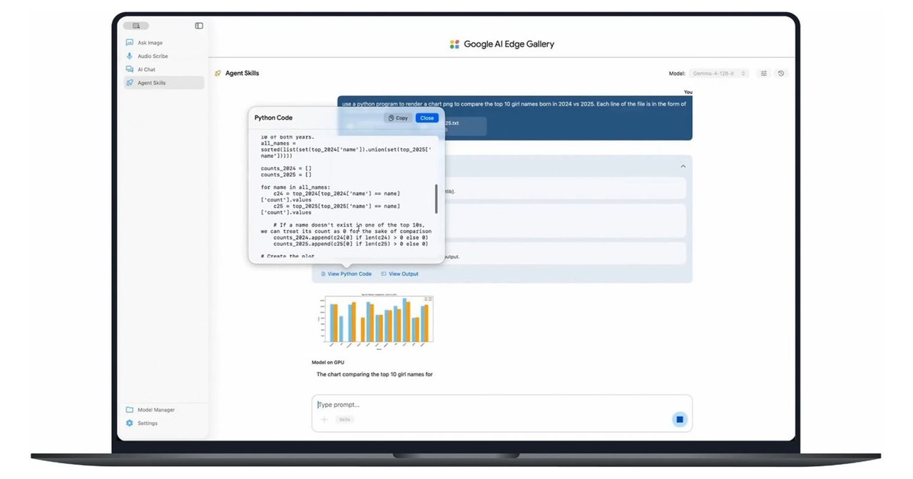 Google senaste AI-modell går att köra på en laptop