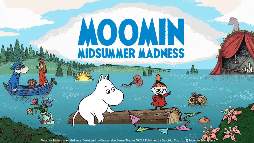 Muminfamiljen flyter iväg i nytt spel