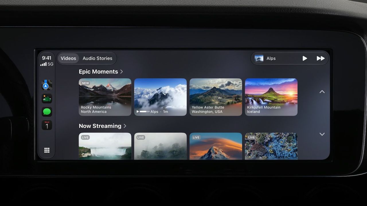 Snart kan du kolla på film i CarPlay