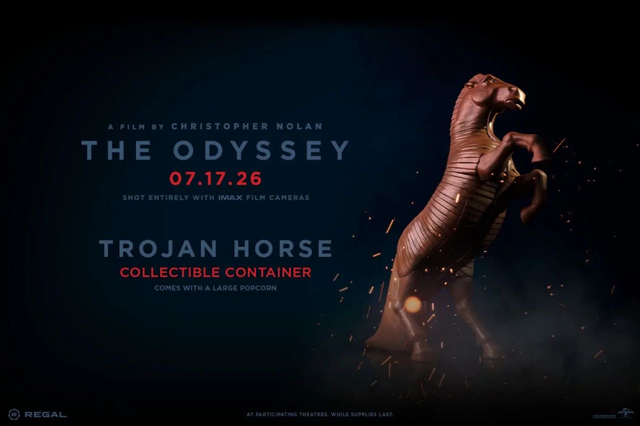 Trojansk häst för popcorn kommer till The Odyssey