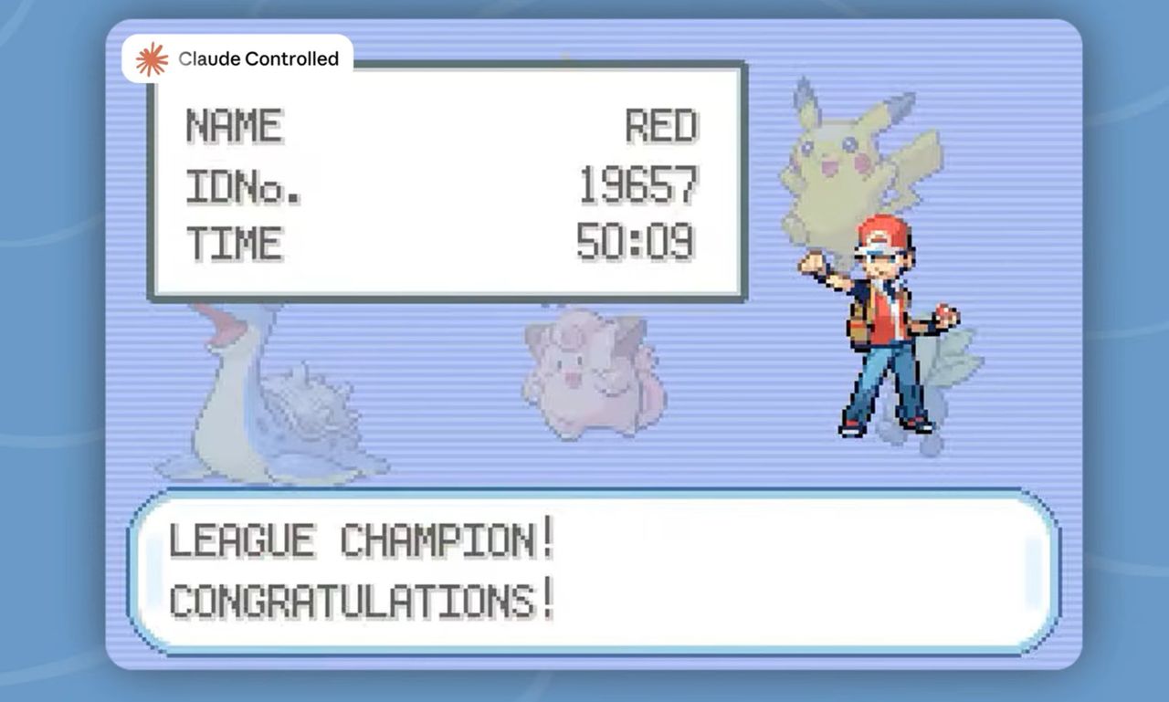 Claude är en hejare på att spela Pokémon