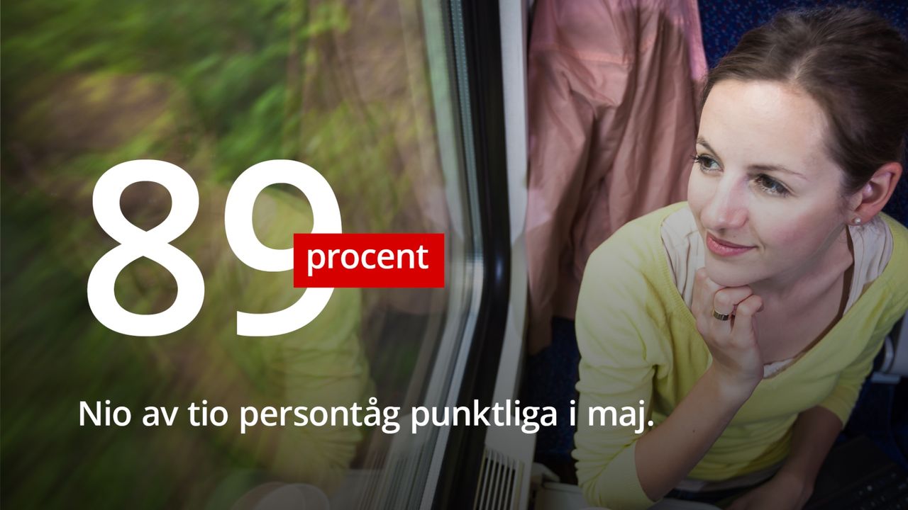 Rekordmånga tåg på spåren i maj
