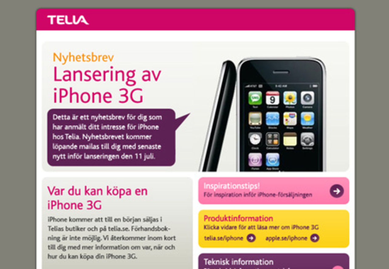 Nyhetsbrev från Telia