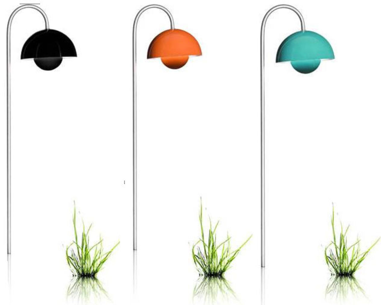 Flowerpot bland blommorna i trädgården