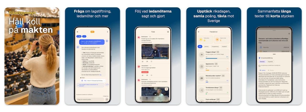 Riksdagsinsyn släppt till Android