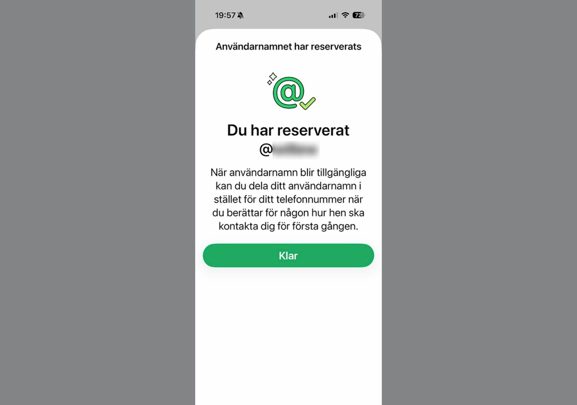 Nu kan man reservera användarnamn i WhatsApp