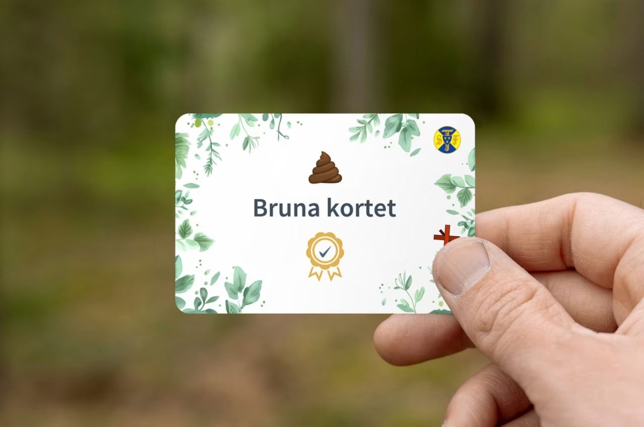 Bruna kortet har lett till mindre bajspapper i naturen