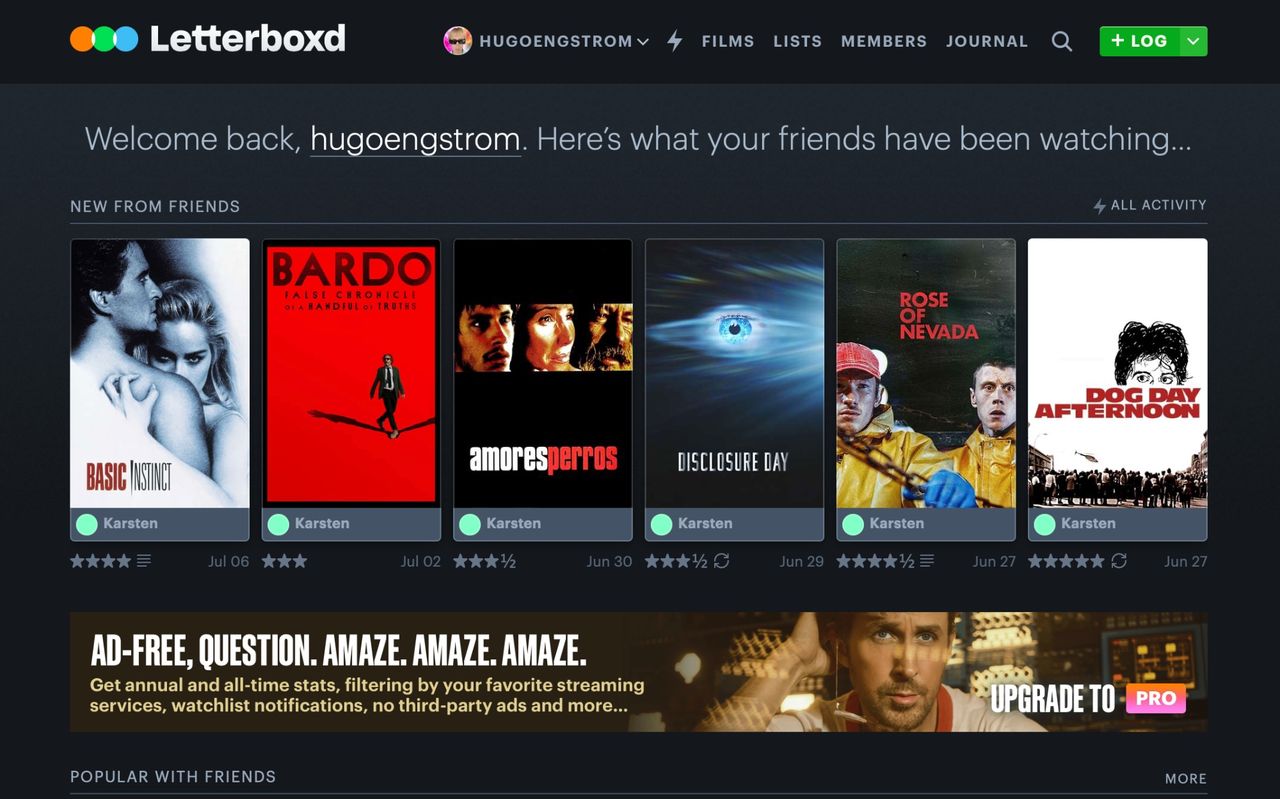 Netflix uppges vara sugna på Letterboxd
