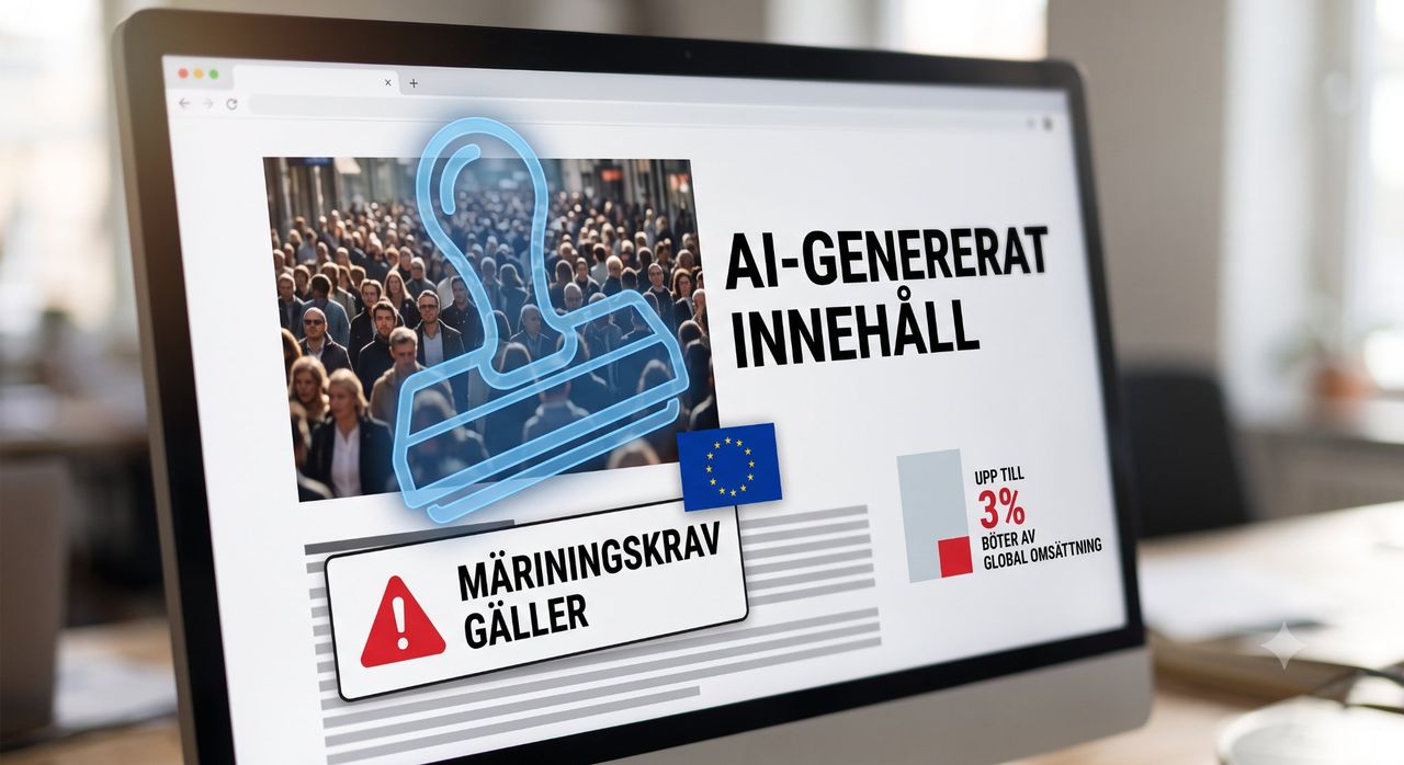 Nya EU-krav tvingar fram märkning av AI-innehåll