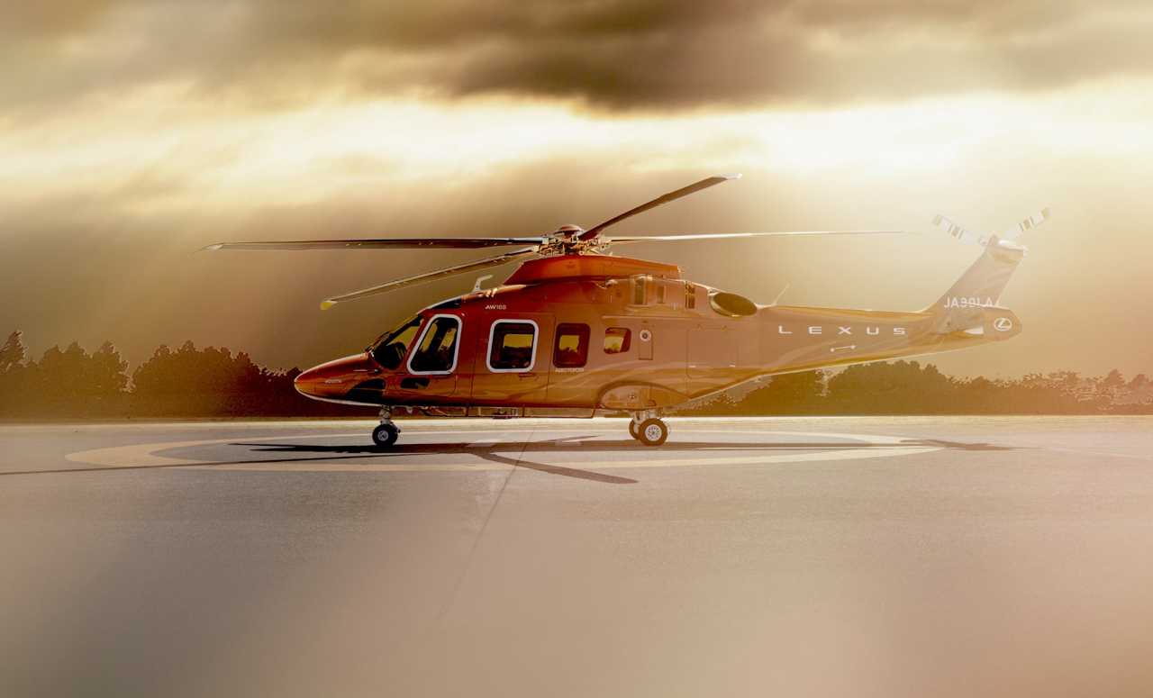 Lexus börjar erbjuda helikopter-service