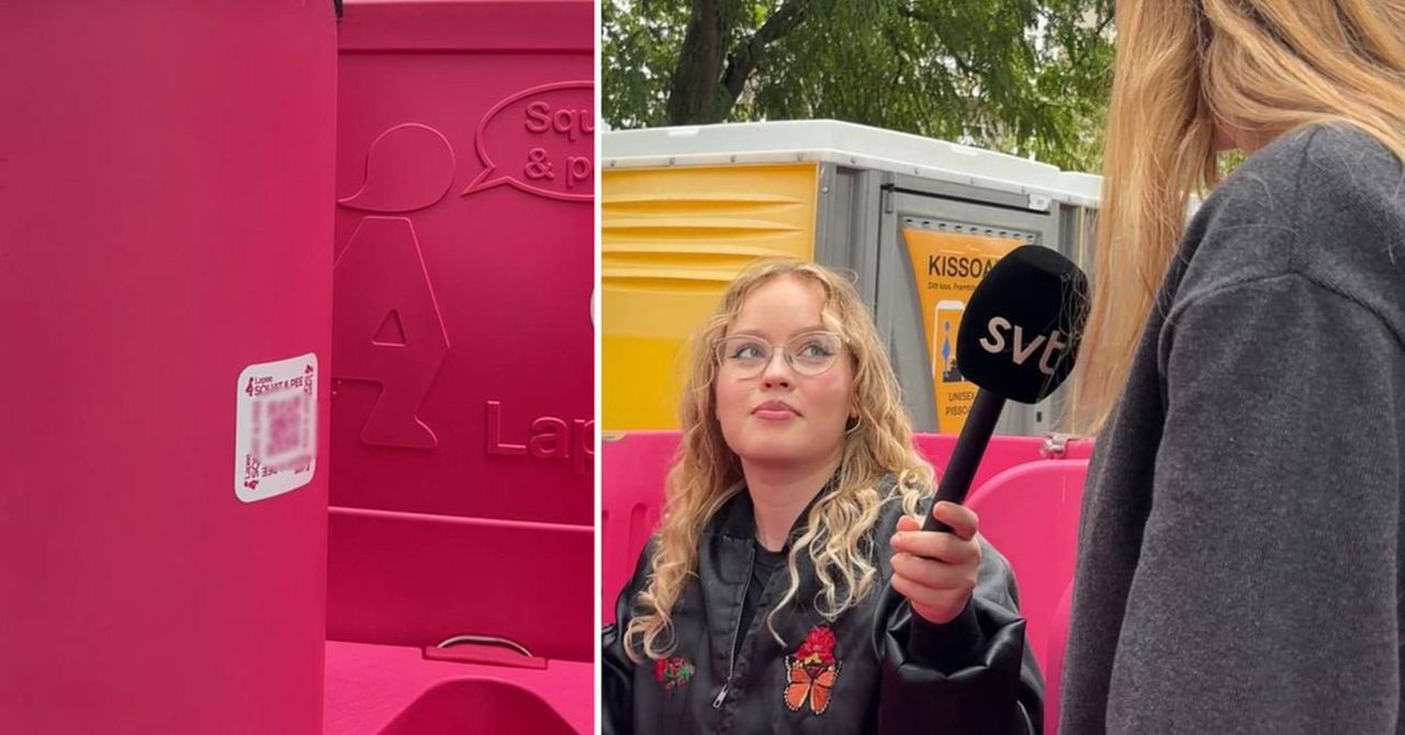 Kvinnopissoarer testas på festival