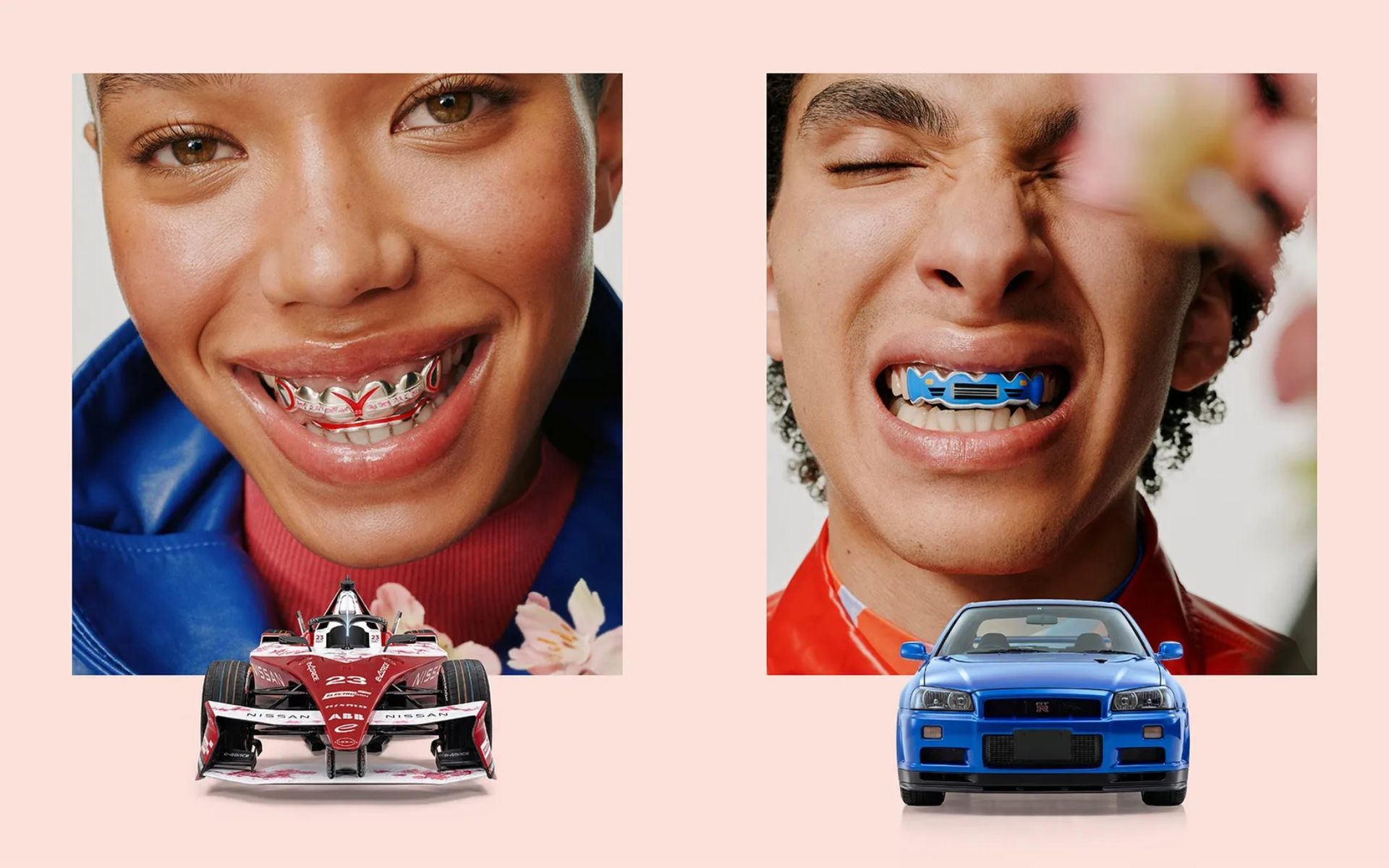 Pryd käften med Nismo-grillz