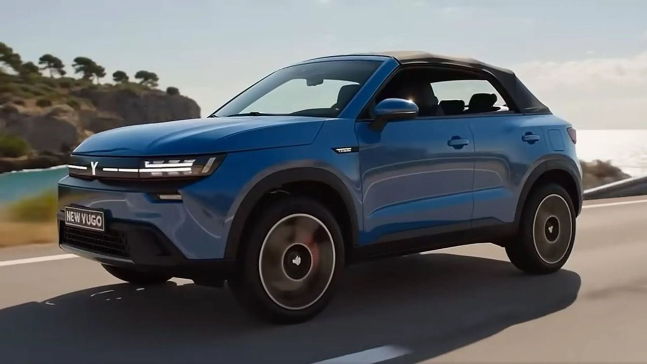 Nya Yugo som fyrdörrars cabriolet