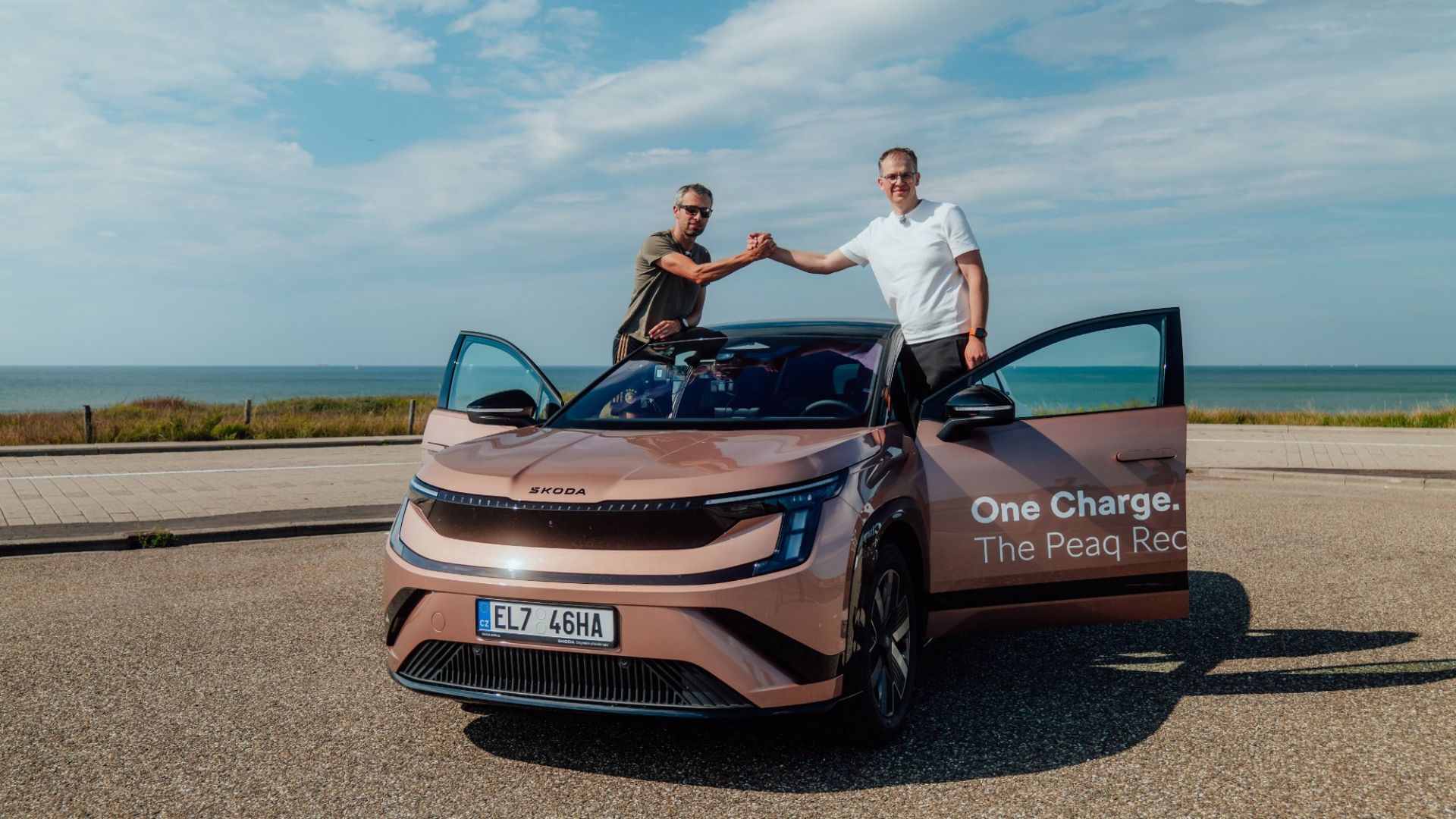 Så långt kom Skoda Peaq på en laddning