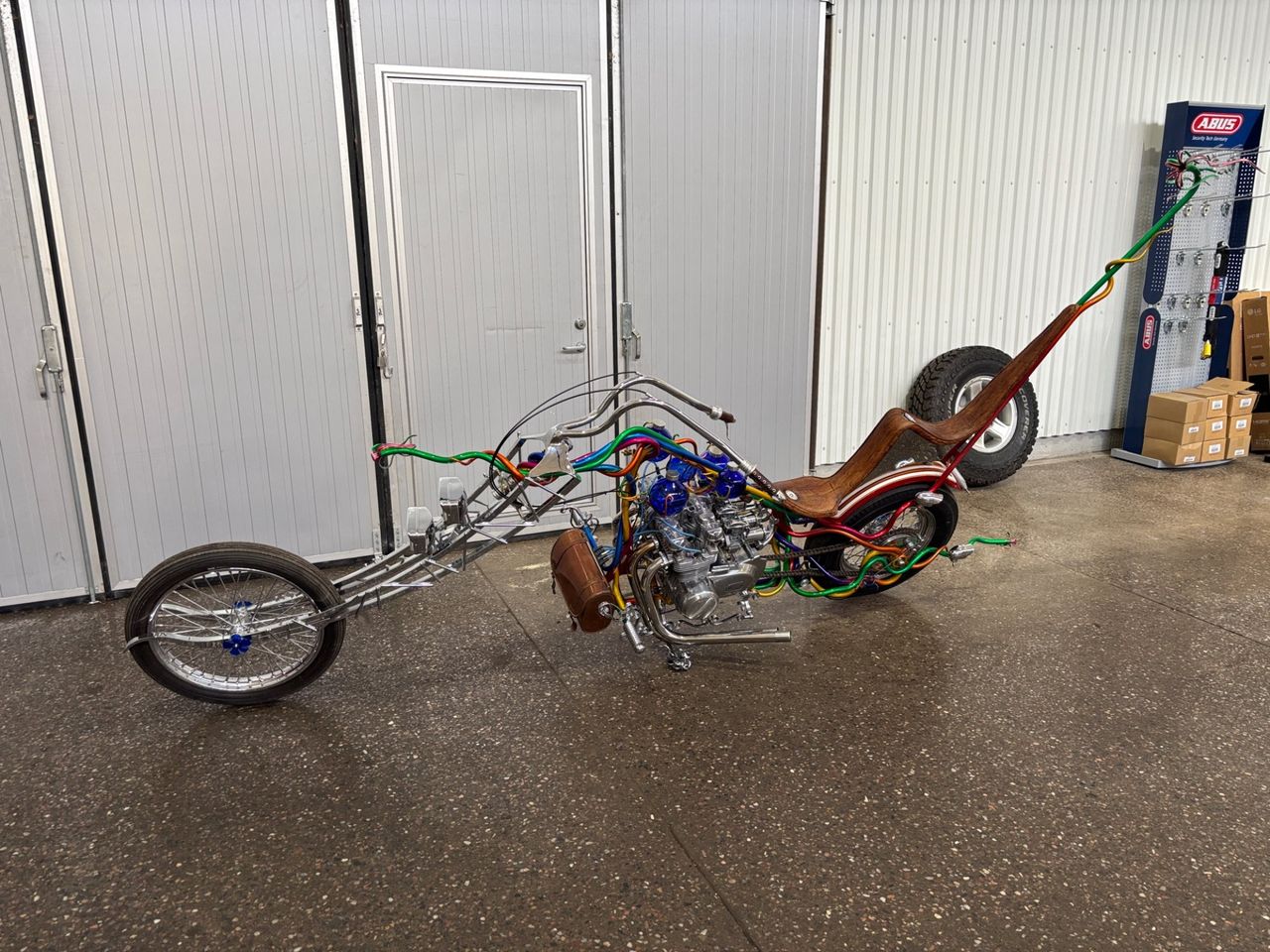 Väldigt speciell motorcykel säljs på auktion