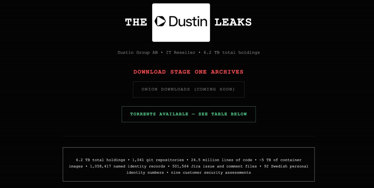 Hackergrupp läcker ut data från Dustin