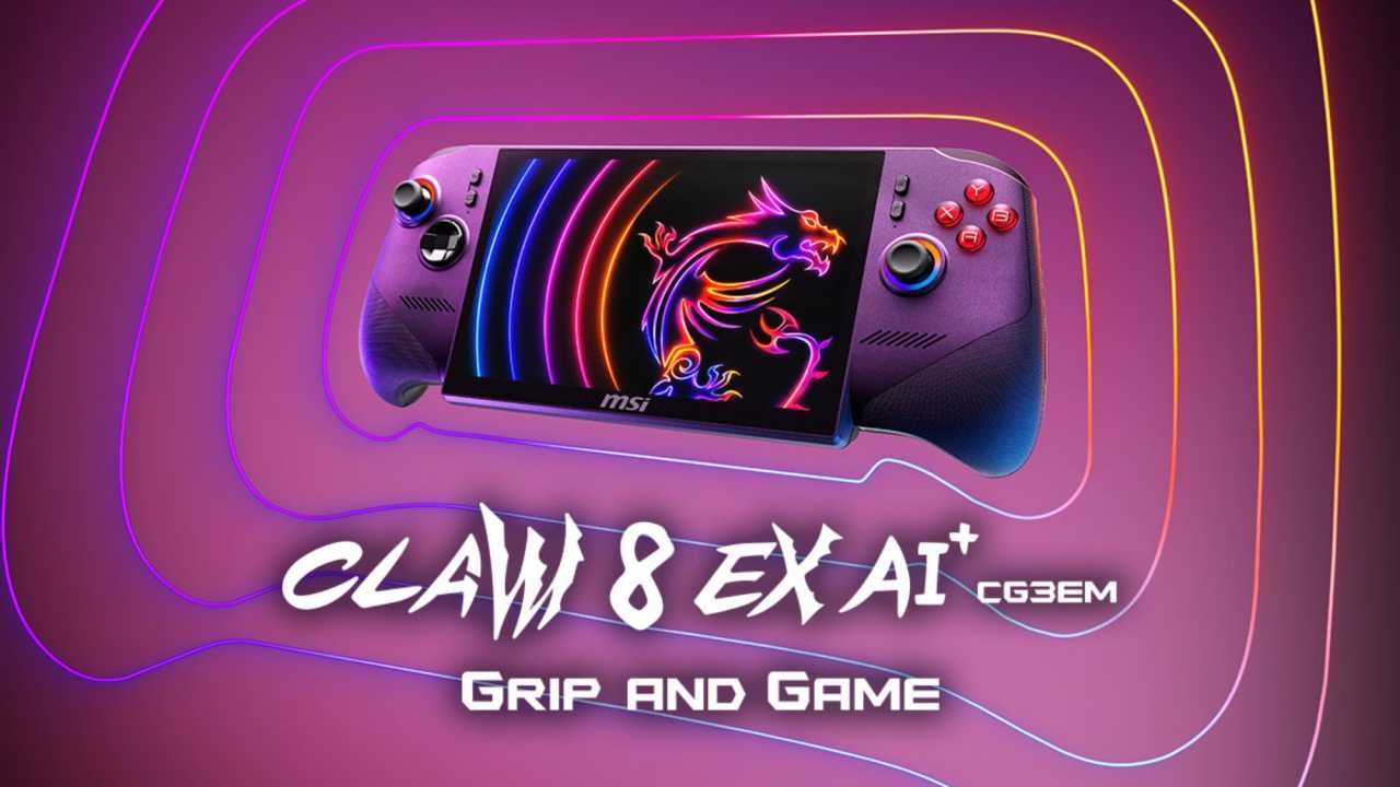 MSI Claw 8 EX AI+ har nu släppts i Sverige