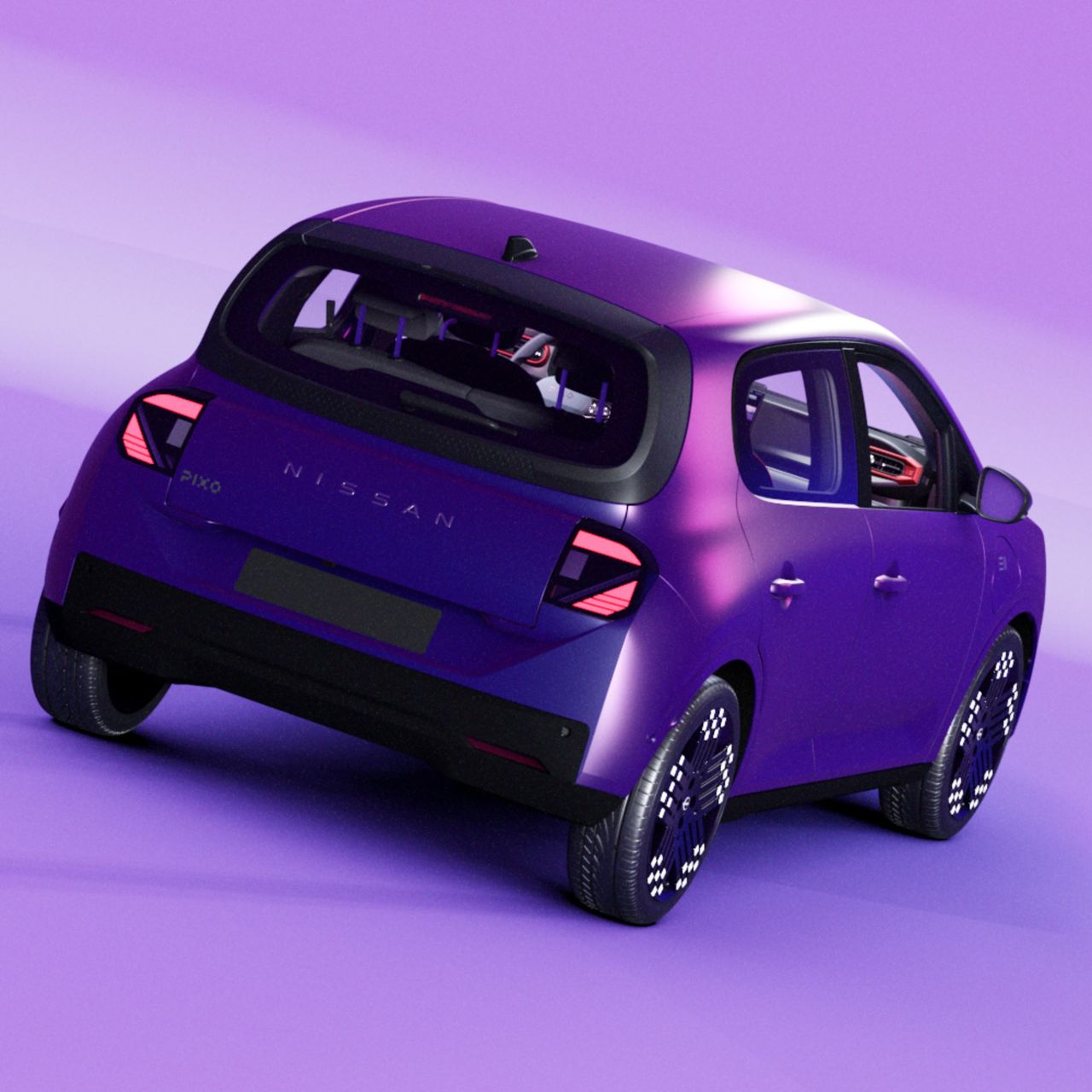 Nissan rullar ut lilla elbilen Pixo
