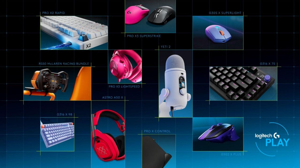 Logitech visar upp ett gäng nya spelprylar