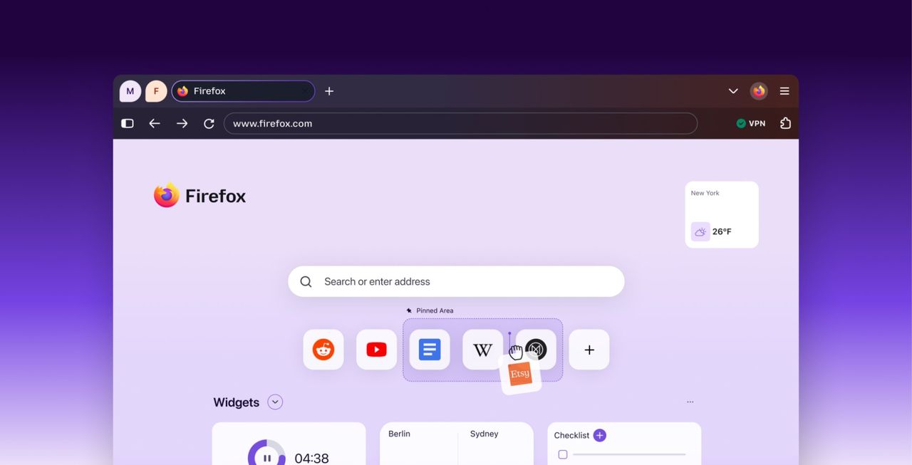 Firefox får ny design