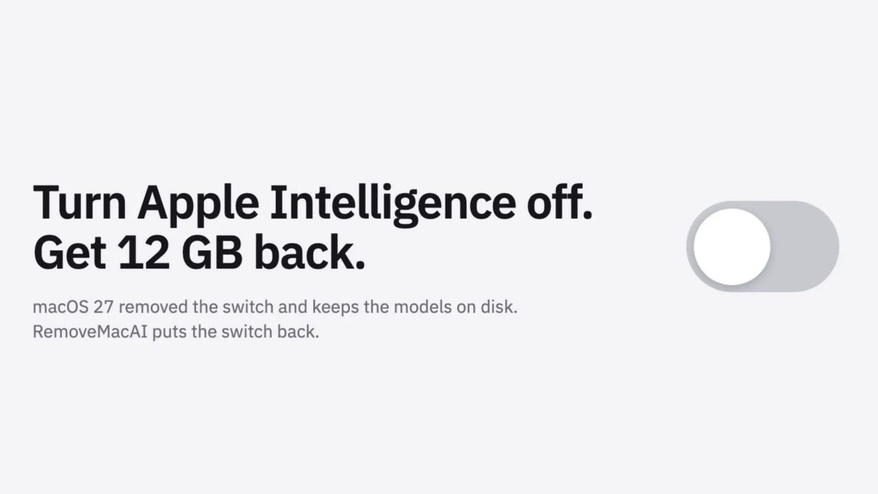Ta bort Apple Intelligence med nytt verktyg
