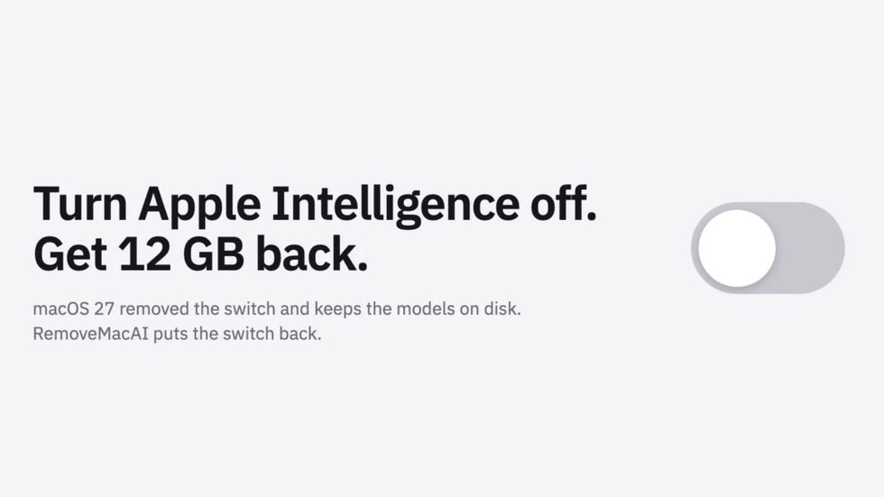 Ta bort Apple Intelligence med nytt verktyg