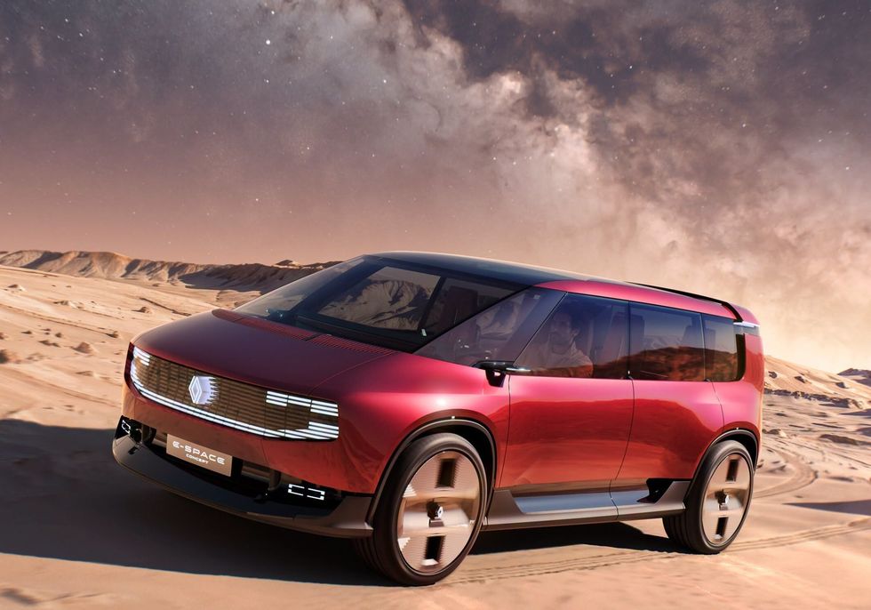 Renault Espace i rätt format visas som elbilskoncept
