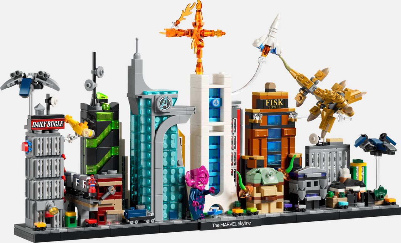 Nytt LEGO-bygge samlar Marvel-platser på en platta