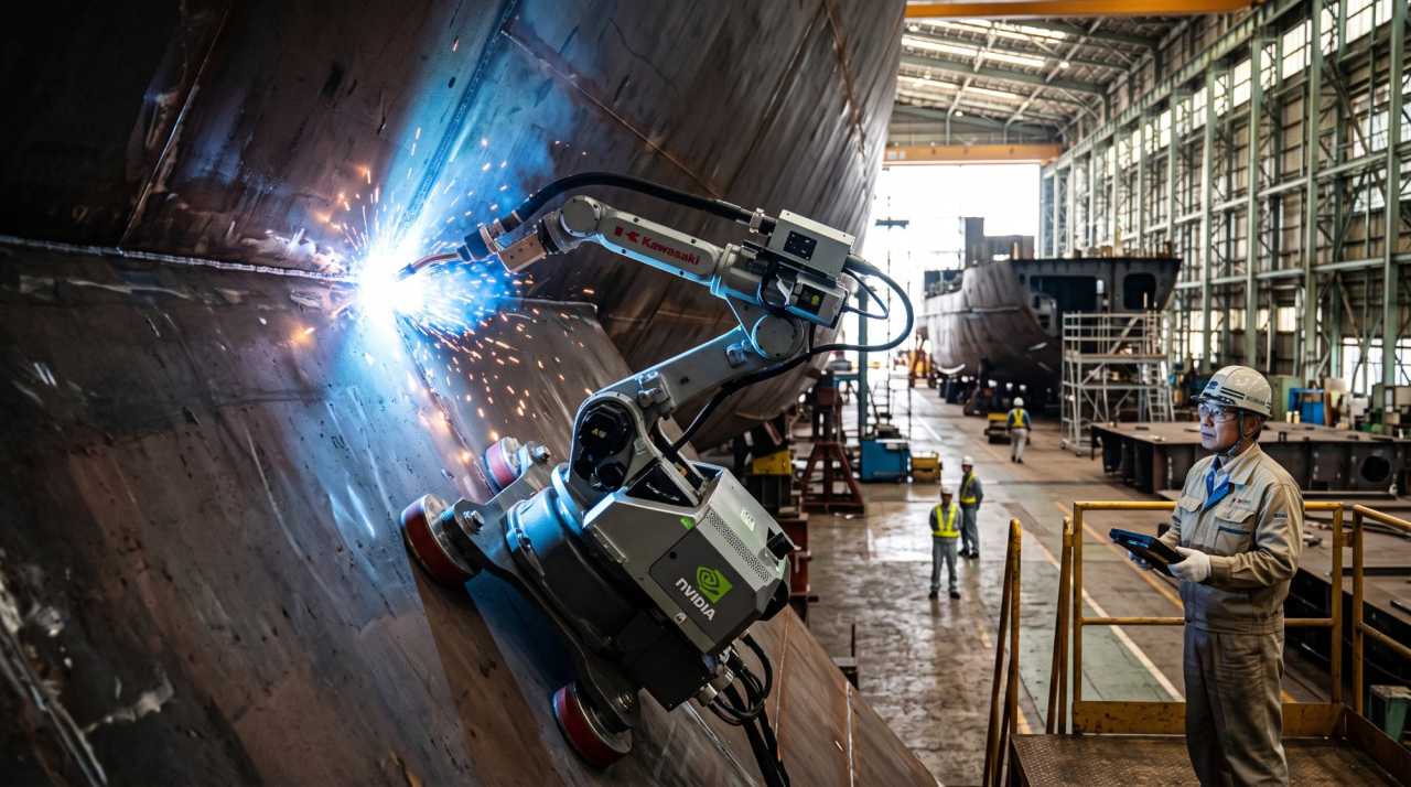 Kawasaki bygger robot för skeppsvarv