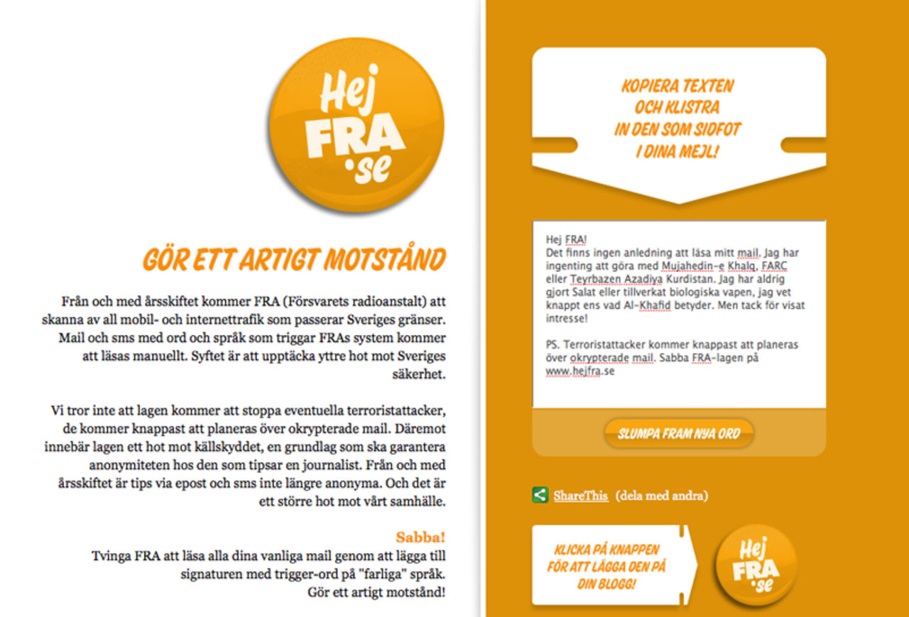 Digital olydnad - stoppa FRA!