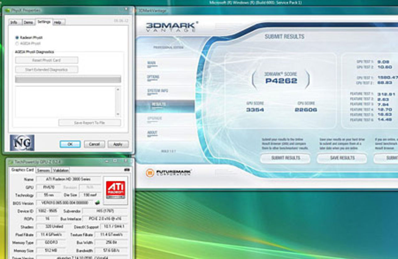 Radeon 3870 kör Nvidias PhysX