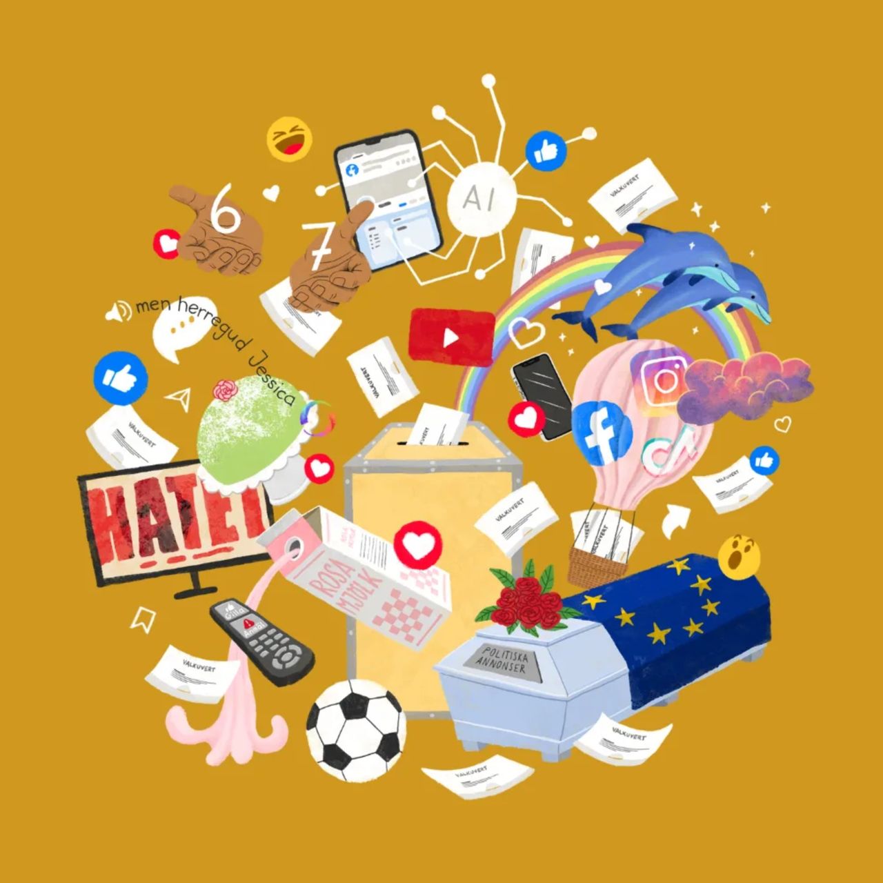 SD mäktigast i sociala medier